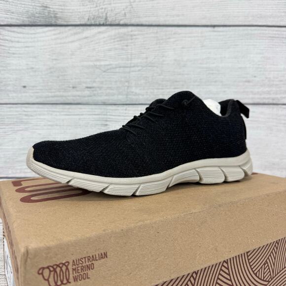 Woolloomooloo Men's Fraser ll Merino Wool Gray Slip On Sneakers Size 9-9.5 - Picture 1 of 11